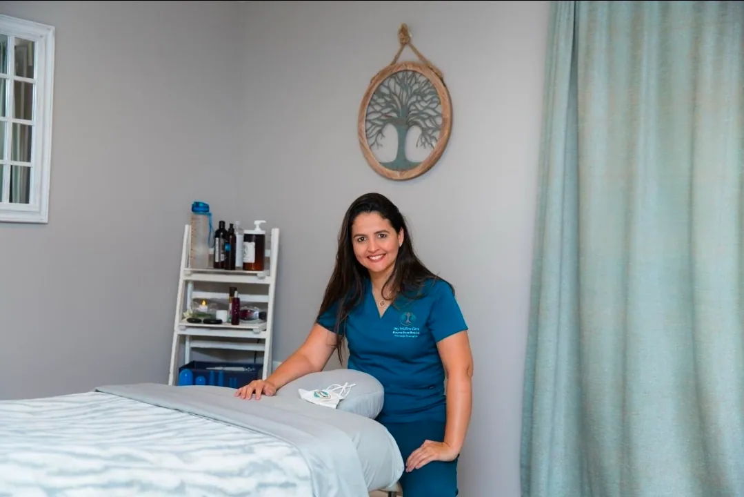 Elayne Rosa in the My Willow Care massage studio